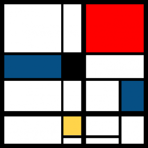 Mondrian Inspired Vector